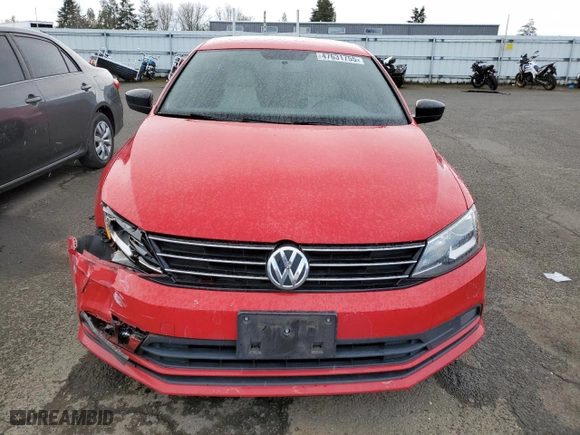 2016 Volkswagen Jetta Sedan 1.8T Sport with VIN 3VWD17AJ7GM216799, listed as a Copart auction lot 47631755 with 152,808 mi miles and Salvage Title. Bid and sale history available at carsss.com. Image 5.