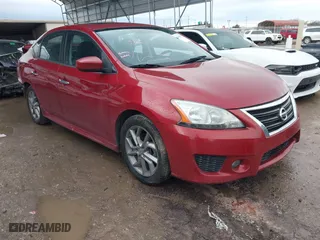2013 Nissan Sentra SR with VIN 3N1AB7AP7DL635280, listed as a IAAI auction lot 41464335 with 96,763 mi miles. Bid and sale history available at carsss.com. Image 1.