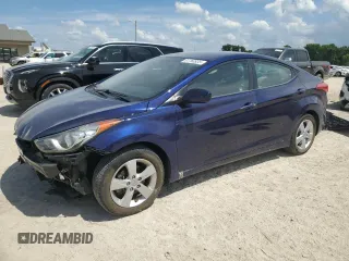 2013 Hyundai Elantra GLS with VIN 5NPDH4AE9DH281672, listed as a Copart auction lot 61760935 with 74,730 mi miles and Salvage title. Bid and sale history available at DreamBid. Image 1.