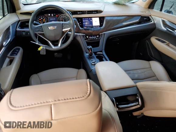 2021 Cadillac XT6 Premium Luxury with VIN 1GYKPERS3MZ150928, listed as a Copart auction lot 86551144 with 12,311 mi miles and Salvage title. Bid and sale history available at DreamBid. Image 8.