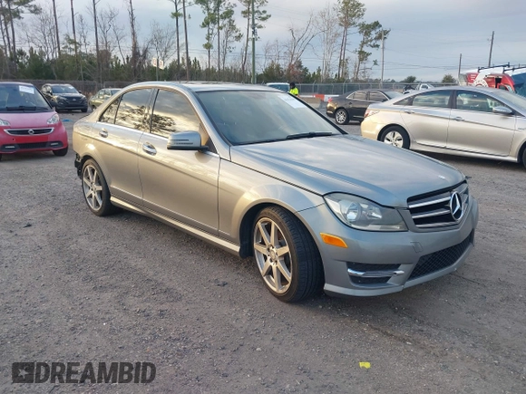 2014 Mercedes-Benz C 250 Sport with VIN WDDGF4HB4EA957278, listed as a IAAI auction lot 41421849 with 153,550 mi miles and . Bid and sale history available at DreamBid. Image 1.