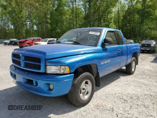 1999 Dodge 1500 with VIN 3B7HF13Z1XM598804, listed as a Copart auction lot 54130045 with 191,166 mi miles and Salvage Title. Bid and sale history available at DreamBid. Image 1.