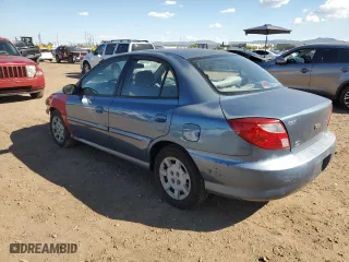 2002 Kia Rio with VIN KNADC123626154568, listed as a Copart auction lot 47394254 with 0 mi miles and Salvage Title. Bid and sale history available at carsss.com. Image 2.