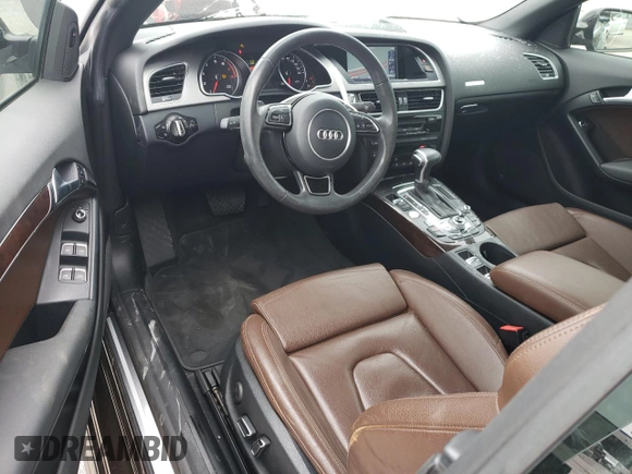 2015 Audi A5 Premium Plus z VIN WAUMFAFH8FN001697, wystawiony jako Copart lot #72433534 z przebiegiem 24 346 mil mil oraz Szkoda całkowita • Salvage title. Historia ofert i sprzedaży dostępna na DreamBid. Obrazek 8.