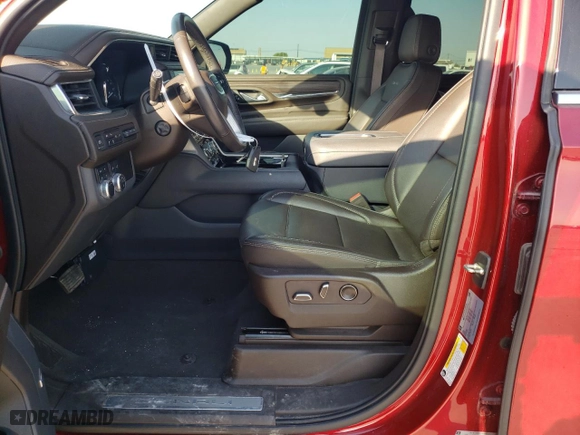 2021 GMC Yukon XL Denali with VIN 1GKS2JKL8MR201361, listed as a Copart auction lot 75253414 with 0 mi miles and Salvage Title. Bid and sale history available at carsss.com. Image 7.