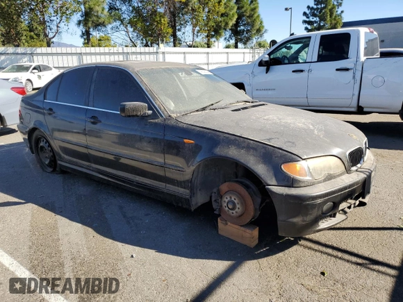 2002 BMW 3 Series 330i with VIN WBAEV53432KM22500, listed as a Copart auction lot 79308334 with 0 mi miles and Salvage Title. Bid and sale history available at carsss.com. Image 4.