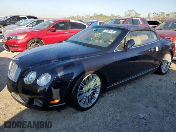 2010 Bentley Continental GT with VIN SCBDP3ZA4AC063390, listed as a Copart auction lot 75495014 with 31,291 mi miles and Non Repairable. Bid and sale history available at DreamBid. Image 1.