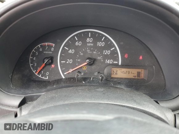 2017 Nissan Versa S with VIN 3N1CN7AP9HL893676, listed as a Copart auction lot 58220505 with 45,231 mi miles and Salvage title. Bid and sale history available at DreamBid. Image 9.