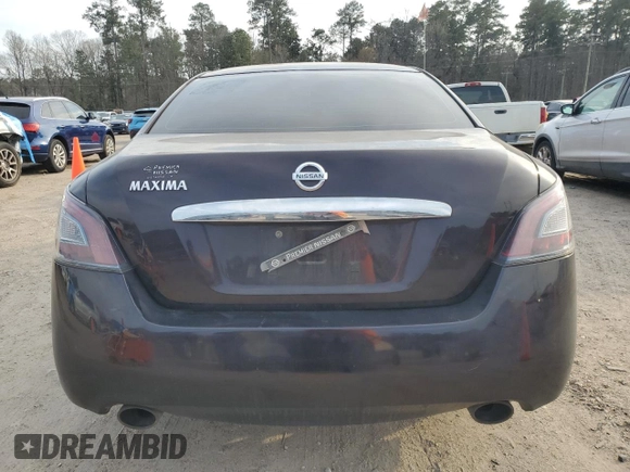 2014 Nissan Maxima S with VIN 1N4AA5AP6EC905347, listed as a Copart auction lot 47275125 with 191,287 mi miles and Salvage Title. Bid and sale history available at DreamBid. Image 6.