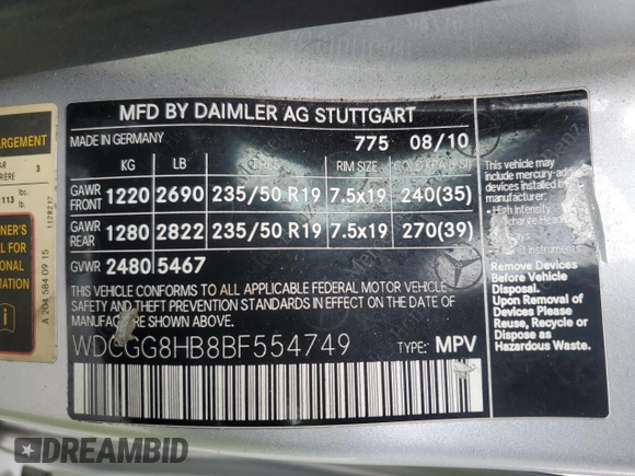 2011 Mercedes-Benz GLK 350 z VIN WDCGG8HB8BF554749, wystawiony jako Copart lot #51547655 z przebiegiem 119 222 mil mil oraz Szkoda całkowita • Salvage title. Historia ofert i sprzedaży dostępna na DreamBid. Obrazek 13.