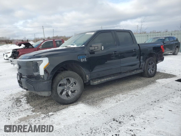 2024 Ford F-150 Lightning Flash with VIN 1FT6W3L76RWG12085, listed as a Copart auction lot 87181614 with 17,444 mi miles and Salvage title. Bid and sale history available at DreamBid. Image 1.
