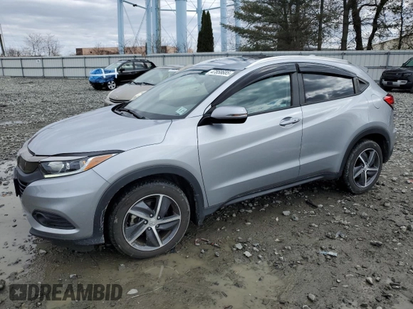 2022 Honda HR-V EX with VIN 3CZRU6H56NM747972, listed as a Copart auction lot 47858685 with 28,402 mi miles and Salvage Title. Bid and sale history available at carsss.com. Image 1.