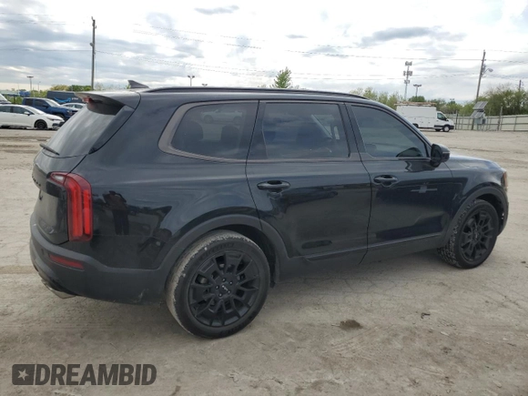 2022 Kia Telluride SX with VIN 5XYP5DHC5NG286516, listed as a Copart auction lot 55111655 with 40,010 mi miles and Salvage title. Bid and sale history available at DreamBid. Image 3.