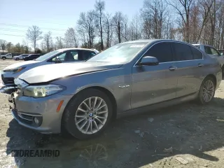 2015 BMW 5 Series 528i xDrive with VIN WBA5A7C53FD622593, listed as a Copart auction lot 49891785 with 183,973 mi miles and Salvage Title. Bid and sale history available at carsss.com. Image 1.