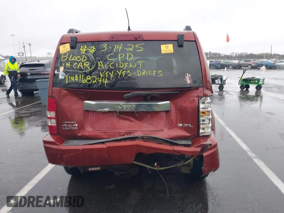 2008 Jeep Liberty Limited with VIN 1J8GN58K48W168244, listed as a IAAI auction lot 41975790 with 121,139 mi miles and . Bid and sale history available at DreamBid. Image 16.