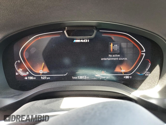 2023 BMW X3 M40i with VIN 5UX83DP04P9S02741, listed as a Copart auction lot 66438074 with 13,913 mi miles and Salvage Title. Bid and sale history available at DreamBid. Image 9.