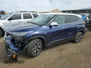 2022 Kia Seltos SX with VIN KNDETCA27N7268234, listed as a Copart auction lot 50480095 with 43,950 mi miles and Salvage title. Bid and sale history available at DreamBid. Image 1.