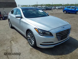 2016 Hyundai Genesis 3.8L z VIN KMHGN4JE9GU135591, wystawiony jako IAAI lot #42100533 z przebiegiem 58 011 mil mil oraz . Historia ofert i sprzedaży dostępna na DreamBid. Obrazek 1.