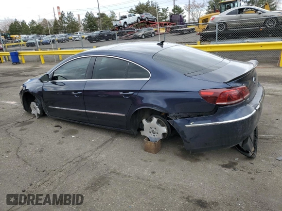 2013 Volkswagen CC VR6 Executive 4Motion with VIN WVWGU7ANXDE507793, listed as a Copart auction lot 49826915 with 105,460 mi miles and Salvage Title. Bid and sale history available at carsss.com. Image 2.