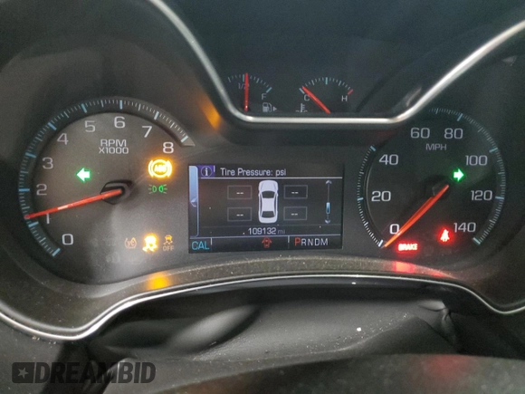 2018 Chevrolet Impala LT with VIN 1G1105S37JU112354, listed as a Copart auction lot 52123495 with 109,132 mi miles and Salvage Title. Bid and sale history available at DreamBid. Image 9.