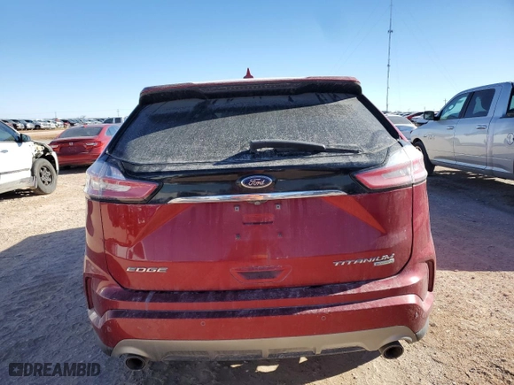 2019 Ford Edge Titanium with VIN 2FMPK3K92KBC06553, listed as a Copart auction lot 86996064 with 83,713 mi miles and Salvage Title. Bid and sale history available at carsss.com. Image 6.