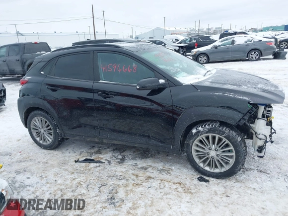 2020 Hyundai Kona SEL Plus with VIN KM8K62AA7LU498541, listed as a IAAI auction lot 41596668 with 54,603 mi miles. Bid and sale history available at carsss.com. Image 13.