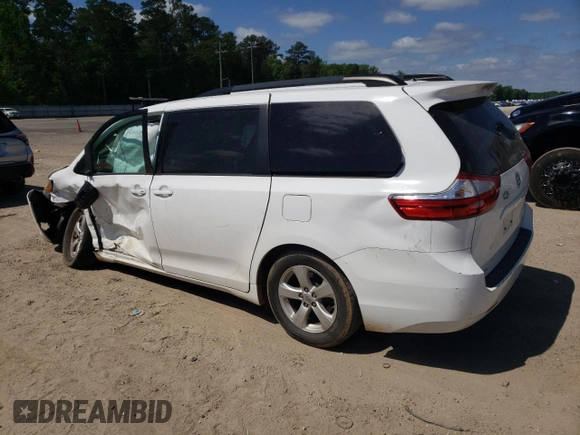 2016 Toyota Sienna LE AAS with VIN 5TDKK3DC9GS708215, listed as a Copart auction lot 52937065 with Not provided miles and Salvage title. Bid and sale history available at DreamBid. Image 2.