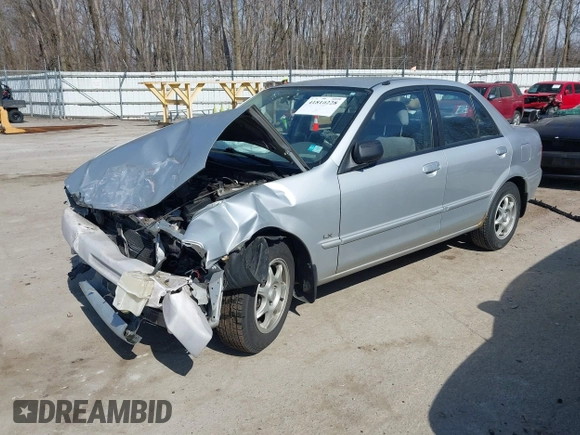 2000 Mazda Protege DX with VIN JM1BJ2227Y0240819, listed as a IAAI auction lot 41810228 with 68,650 mi miles and . Bid and sale history available at DreamBid. Image 17.