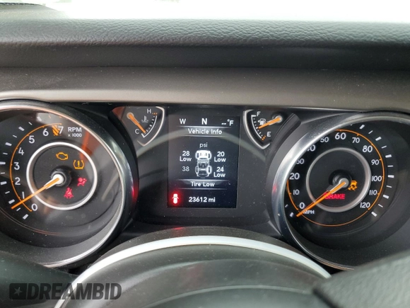 2021 Jeep Wrangler Willys with VIN 1C4GJXAG7MW539041, listed as a Copart auction lot 60457725 with 23,612 mi miles and Salvage title. Bid and sale history available at DreamBid. Image 9.