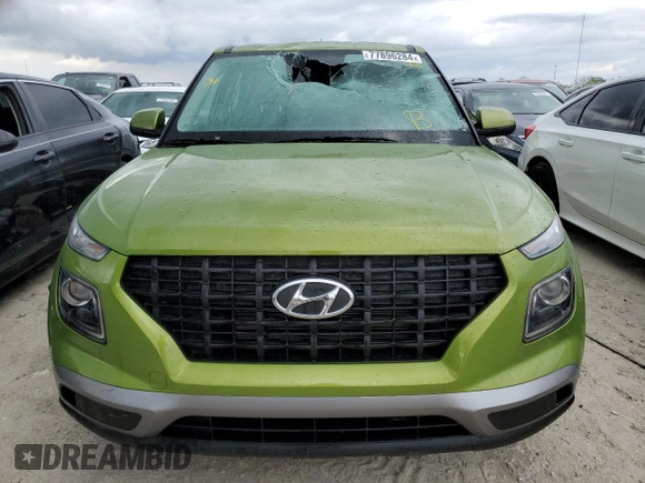 2024 Hyundai Venue SE with VIN KMHRB8A31RU320258, listed as a Copart auction lot 77896284 with 3,013 mi miles and Non Repairable. Bid and sale history available at DreamBid. Image 5.