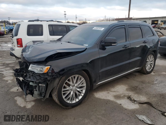 2018 Jeep Grand Cherokee Summit with VIN 1C4RJFJT2JC390079, listed as a Copart auction lot 43502555 with 106,724 mi miles and Salvage title. Bid and sale history available at DreamBid. Image 1.