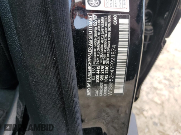 2007 Mercedes-Benz C 230 Sport с VIN WDBRF52H47F928874, выставлен на аукционе Copart как лот 60215445 с пробегом 150 427 миль миль и Списание • Salvage title. История ставок и продаж доступна на DreamBid. Изображение 12.