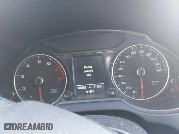 2014 Audi Q5 Premium Plus with VIN WA1LFAFP7EA106060, listed as a IAAI auction lot 41444016 with 106,183 mi miles. Bid and sale history available at carsss.com. Image 15.