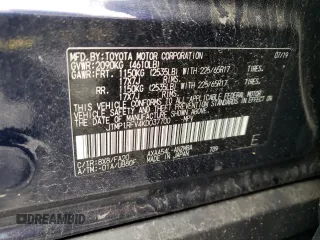 2019 Toyota RAV4 XLE with VIN JTMP1RFV4KD037700, listed as a Copart auction lot 60989525 with 110,577 mi miles and Salvage title. Bid and sale history available at DreamBid. Image 13.