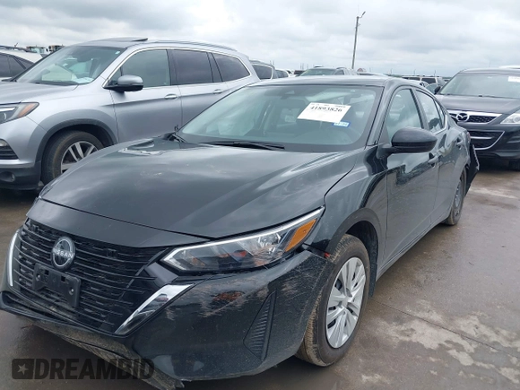 2024 Nissan Sentra S with VIN 3N1AB8BV0RY331852, listed as a IAAI auction lot 41893826 with 18,192 mi miles. Bid and sale history available at carsss.com. Image 2.