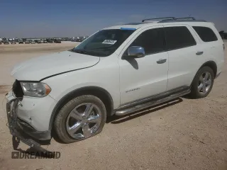 2012 Dodge Durango Citadel with VIN 1C4SDHET5CC361242, listed as a Copart auction lot 49606435 with 118,435 mi miles and Salvage title. Bid and sale history available at DreamBid. Image 1.