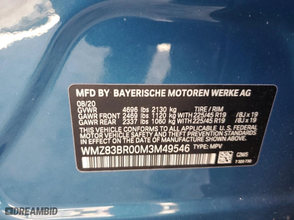 2021 MINI Countryman Cooper S with VIN WMZ83BR00M3M49546, listed as a Copart auction lot 77153034 with 46,081 mi miles and Salvage Title. Bid and sale history available at carsss.com. Image 13.
