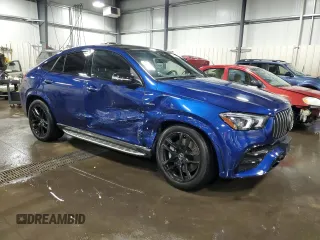 2021 Mercedes-Benz GLE 53 AMG with VIN 4JGFD6BB7MA316555, listed as a Copart auction lot 54922005 with 68,144 mi miles and Salvage title. Bid and sale history available at DreamBid. Image 4.