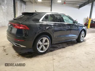 2023 Audi Q8 Premium with VIN WA1AVBF17PD020440, listed as a Copart auction lot 87322714 with 9,963 mi miles and Salvage title. Bid and sale history available at DreamBid. Image 3.