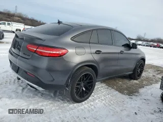 2017 Mercedes-Benz GLE 43 AMG with VIN 4JGED6EB7HA073567, listed as a Copart auction lot 45464855 with 130,254 mi miles and Clean title. Bid and sale history available at DreamBid. Image 3.
