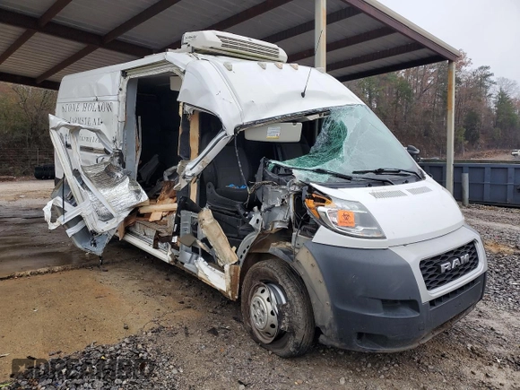 2020 Ram ProMaster Cargo with VIN 3C6TRVDG8LE119134, listed as a Copart auction lot 84068744 with 99,282 mi miles and Salvage Title. Bid and sale history available at carsss.com. Image 4.