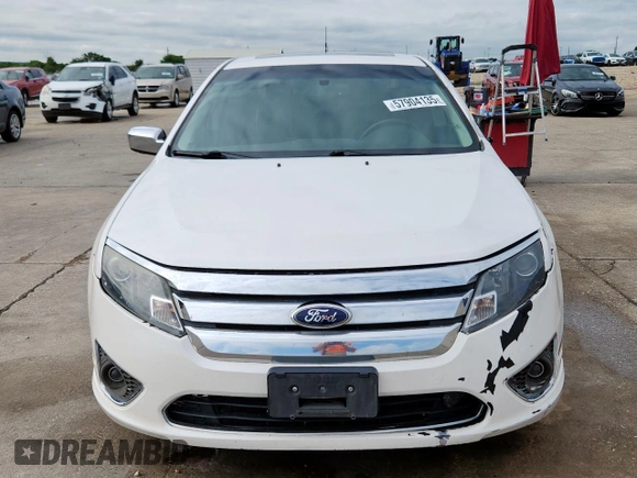 2012 Ford Fusion SEL with VIN 3FAHP0JG0CR395673, listed as a Copart auction lot 57904135 with 169,886 mi miles and Salvage title. Bid and sale history available at DreamBid. Image 5.