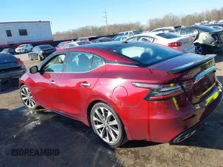 2020 Nissan Maxima Platinum with VIN 1N4AA6FV1LC377694, listed as a IAAI auction lot 40997776 with 14,321 mi miles and . Bid and sale history available at DreamBid. Image 3.