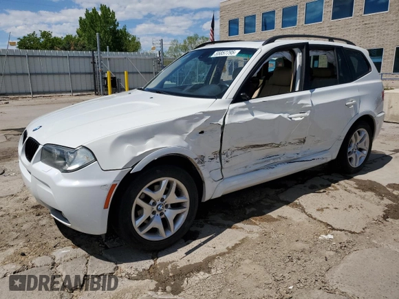 2007 BMW X3 3.0si с VIN WBXPC93447WF13659, выставлен на аукционе Copart как лот 55857795 с пробегом 171 738 миль миль и Списание • Salvage title. История ставок и продаж доступна на DreamBid. Изображение 1.