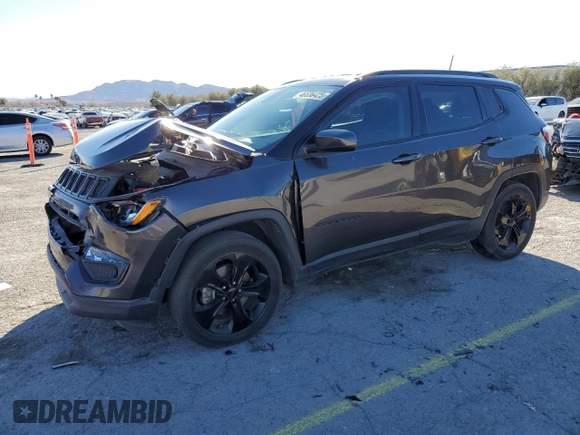2020 Jeep Compass Latitude with VIN 3C4NJCBB3LT129392, listed as a Copart auction lot 46536425 with 86,197 mi miles and Salvage Title. Bid and sale history available at carsss.com. Image 1.