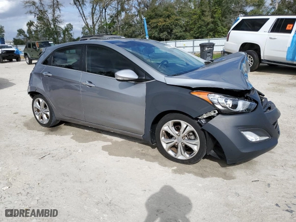 2014 Hyundai Elantra GT with VIN KMHD35LH0EU199182, listed as a Copart auction lot 47744015 with 121,324 mi miles and Salvage Title. Bid and sale history available at carsss.com. Image 4.