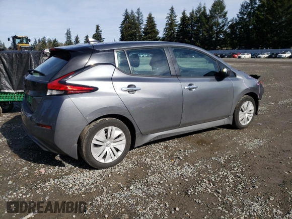 2023 Nissan LEAF S with VIN 1N4AZ1BV2PC555166, listed as a Copart auction lot 46501375 with 27,435 mi miles and Salvage Title. Bid and sale history available at DreamBid. Image 3.