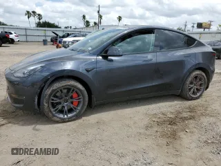 2024 Tesla Model Y Long Range with VIN 7SAYGDEE4RA316722, listed as a Copart auction lot 53207395 with 17,006 mi miles and Salvage title. Bid and sale history available at DreamBid. Image 1.