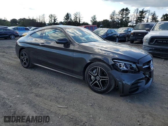 2020 Mercedes-Benz C 300 with VIN W1KWJ8EB8LF989138, listed as a Copart auction lot 67911614 with 38,389 mi miles and Salvage title. Bid and sale history available at DreamBid. Image 4.