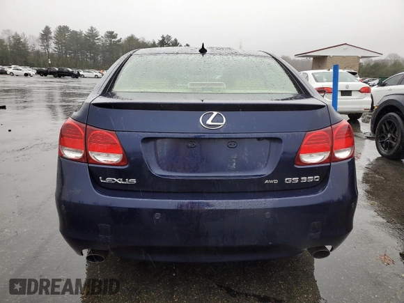 2010 Lexus GS 350 with VIN JTHCE1KS5A0026001, listed as a Copart auction lot 49671595 with 131,326 mi miles and Salvage Title. Bid and sale history available at carsss.com. Image 6.